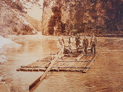 rafting on river